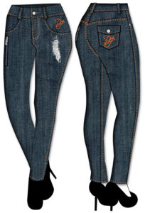 Designing Denim Jeans with Digital Fashion Pro - digital fashion sketch inforgraphic
