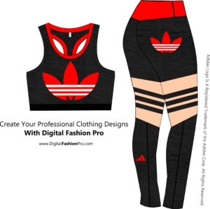 Adidas - Clothing Design Software - Design by Digital Fashion Pro Fashion Design Software