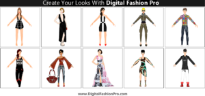 Create your fashion designs with Digital Fashion Pro Fashion Design Software - model edition