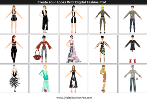 Create your fashion designs with Digital Fashion Pro Fashion Design Software - model edition