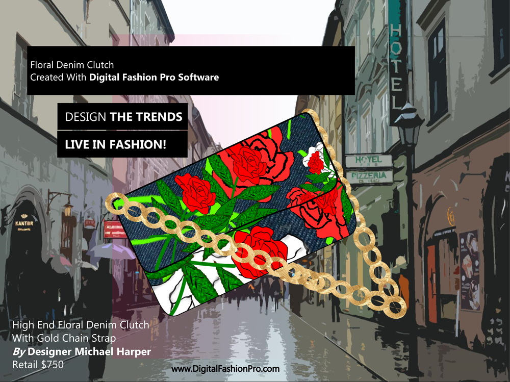 Fashion Magazine - Fashion Designer - Fashion Design Software - Digital Fashion Pro - Designer Clutch