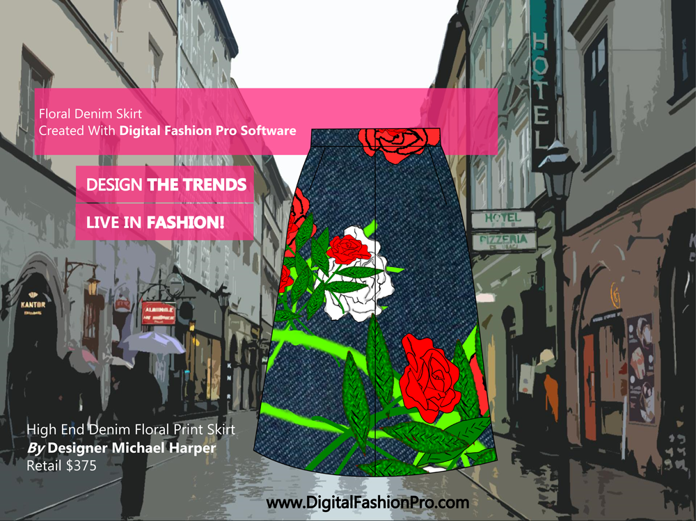 Fashion Magazine - Fashion Designer - Fashion Design Software - Digital Fashion Pro - Designer Skirt